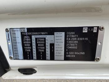 Scania G500 6X2 / OPRIJ - MACHINE TRANSPORT / RETARDER